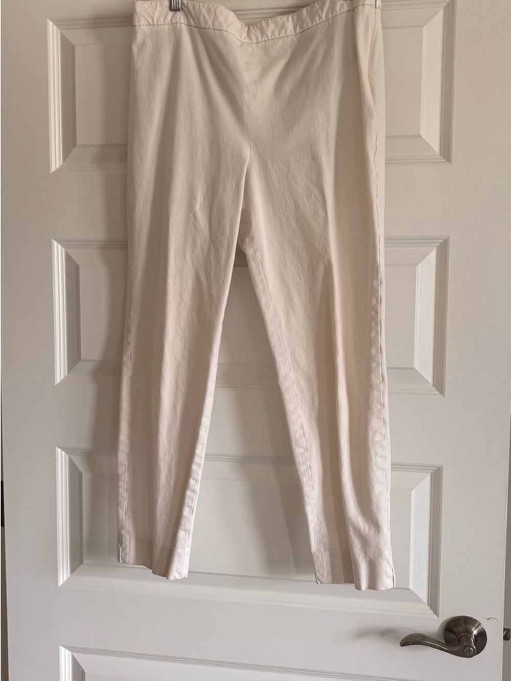 Talbots White Chatham Ankle Pants